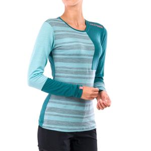 Термокофта ORTOVOX 185 rock'n'wool long sleeve W | ice waterfall