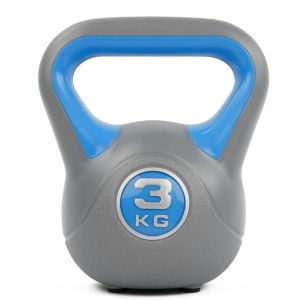 Гиря Liveup Plastic kettel bell | сірий/блакитний | 3кг | Art: LS2047-3