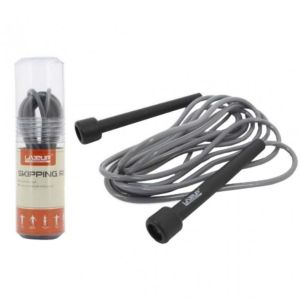 Скакалка Liveup Pvc jump rope | чорний, сірий | 275x0,5см | Art: LS3115-G
