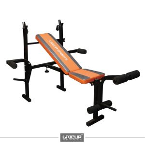 Тренажер Liveup Fitness weight bench | Чорний | 145x136x96см | Art: LS1101