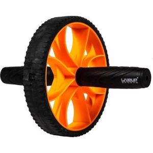 Ролик Liveup Exercise wheel | чорний, помаранчевий | O17 СМ | Art: LS3372